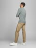 Jack & Jones Basic Sweater Langarm Sweatshirt Rundhals Pullover JJEBASIC in Grau-4