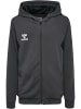 Hummel Reißverschluss Kapuzenpullover Hmlauthentic Kinder in ASPHALT