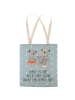 Mr. & Mrs. Panda Stofftasche Koala Familie mit Spruch in Blau Pastell