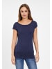 LASCANA Longshirt in marine-gepunktet