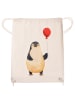 Mr. & Mrs. Panda Sportbeutel Pinguin Luftballon ohne Spruch in Creme