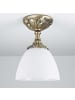 Licht-Erlebnisse Deckenlampe in Bronze hell glänzend Weiß