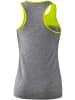 erima 5-C Tanktop in grau melange/lime pop/schwarz