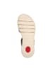 Tamaris Bequeme Keilabsatz-Sandalen aus Leder Salbei-Wildleder