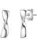 Glanzstücke München Ohrstecker Schleife aus Sterling Silber in silber