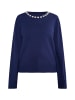 Albee Women Pullover Mit Perlen in Marine