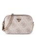 Guess Noelle Umhängetasche 20 cm in dark taupe logo