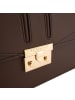 Seidenfelt Handytasche 11 cm in dark brown