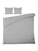 Beliani 3-tlg Bettwäsche-Set SUMNER in Grau