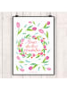 Mr. & Mrs. Panda Poster Mama Tulpen mit Spruch in Bunt