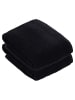 Vossen 2er Pack Badetuch in schwarz