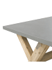 Beliani Gartentisch OLBIA in Grau/Braun - (W) 100 x (H) 75 x (L) 200 cm