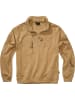 Brandit Pullover "Tactical Sweat Troyer" in Braun