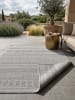 KADIMA DESIGN ESERA Outdoorteppich Grau 240x340 Streifen Polypropylen Wohnzimmer in Grau
