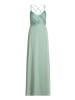 Vera Mont Abendkleid mit V-Ausschnitt in Foggy Green