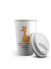 Mr. & Mrs. Panda To Go Becher Einhorn Wunsch mit Spruch in Weiß