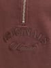 JACK & JONES Junior Sweatshirt mit halbem Reißverschluss in Deep Mahogany