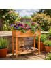 relaxdays Hochbeet in Orange - (B)80 x (H)80 x (T)30 cm