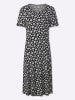 WITT WEIDEN Jersey-Kleid in schwarz-ecru-bedruckt
