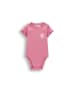 Coccodrillo Geripptes Body mit kurzen Ärmeln in rosa