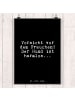 Mr. & Mrs. Panda Poster Vorsicht vor dem Frauchen!... mit Spruch in Schwarz