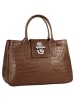 Cluty Handtasche echt Leder in cognac
