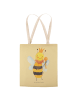 Mr. & Mrs. Panda Tote Bag Biene König ohne Spruch in Gelb Pastell