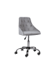 Beliani Bürostuhl PARRISH in Grau/Schwarz/Silber - (W) 60 x (H) 75 x (L) 60 cm