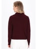 DreiMaster Maritim Women Cardigan in burgundy