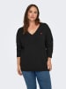 ONLY Carmakoma Strickpullover in Black