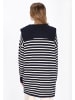 DreiMaster Women Cardigan in navy offwhite