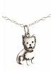 Gemshine Halskette mit Anhänger Yorkshire Terrier Hund in silver coloured