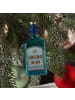 MARELIDA Weihnachtsbaumschmuck GIN Flasche Glas mundgeblasen H: 12cm in blau
