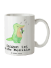Mr. & Mrs. Panda Tasse Krokodil Singen mit Spruch in Weiß