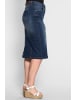 sheego Jeansrock in dark blue denim