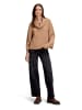 BETTY & CO Strickpullover mit Kragen in Camel Melange