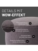 Lumaland Sitzsack-Hocker Pouf Indoor rund 50l dunkelgrau grau