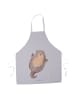 Mr. & Mrs. Panda Schürze Otter Umarmen ohne Spruch in Grau Pastell