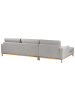 Beliani Ecksofa SIGGARD II in Grau/Braun - (W) 321 x (H) 92 x (L) 168 cm