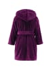 REDBEST Fleece Kinder-Bademantel mit Kapuze Perris in beere
