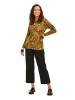 Betty Barclay Feinstrickpullover mit Print in Brown/Yellow