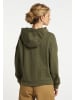 DreiMaster Damen Kapuzenpullover in Oliv