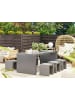 Beliani 7-tlg Gartentisch Set TARANTO in Grau