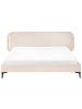 Beliani Doppelbett SUZETTE in Beige - (W) 228 x (H) 98 x (L) 212 cm