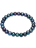 Lulu & Jane Armband aus Süßwasser-Zuchtperlen mit potato Perlen in blau