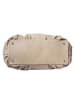 Florence Florence Schultertasche, Henkeltasche Leder helltaupe, braun ca. 42cm