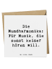 Mr. & Mrs. Panda Deluxe Karte Spruch Musik Mundharmonika mit Spruch in Weiß