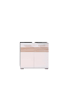 ebuy24 Waschbeckenunterschrank Mezzo Weiß 60 x 34 cm