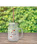 Mr. & Mrs. Panda Trinkglas Mason Jar Einhorn Dankeschön ohne Spruch in Transparent