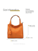 Florence Florence Schultertasche, Shopper Leder orange ca. 33cm